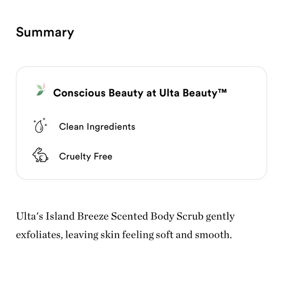 Ulta Beauty Island Breeze Scented Body Scrub - Picture 2 of 3